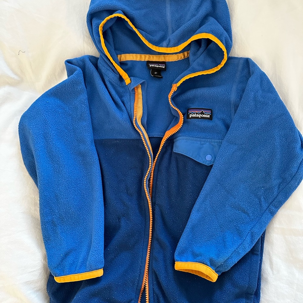 Patagonia Micro D Snap-T Fleece Jacket Toddler 4T broken zipper